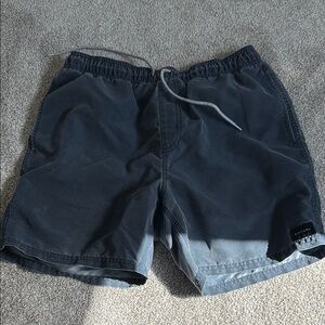 Men's Blue/Gray Drawstring Shorts